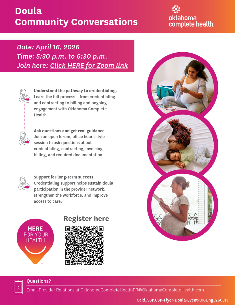 Flyer for Duola Community Conversations Event 